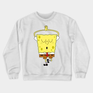 spongebob doing yoga Crewneck Sweatshirt